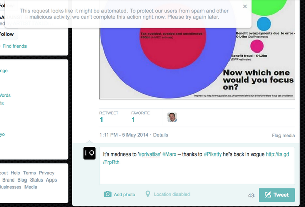 cameronsfollys's tweet photo. #Censorship continues http://t.co/bdgpVPZp68