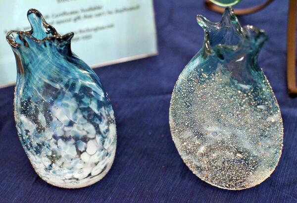 Glass vases by Kevin Becker, Kevin will be at Dedham <a href="/dedhamopen/">Dedham Open Studios</a>  this year. Stop by and see his work