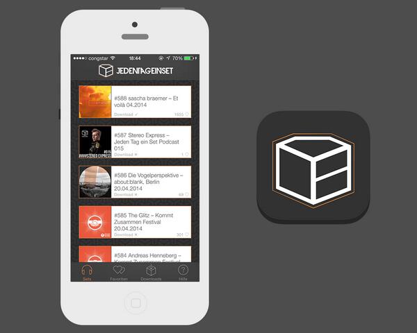 Soon in the AppStore <a href="/JedenTagEinSet/">JedenTagEinSet</a>