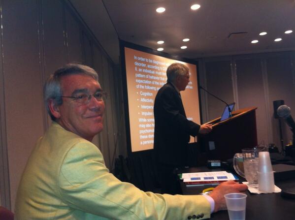 APAeFocus's tweet photo. Focus Live:  personality disorders w John Oldham, APA2014 http://t.co/I5yK4dAyKC