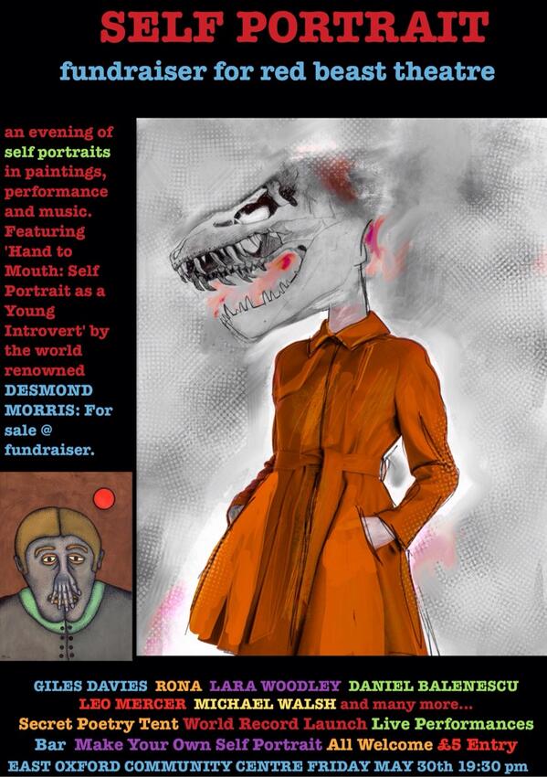 RedBeastTheatre's tweet photo. Come along #selfportrait http://t.co/BYyvhq0O6Y