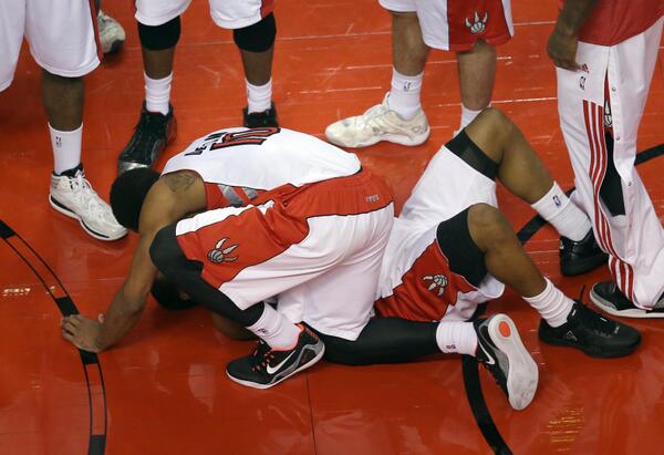 SBNationNBA's tweet image. The @Raptors’ storybook season is over. @outsidethenba on what happens next. sbn.to/1fJMZpg