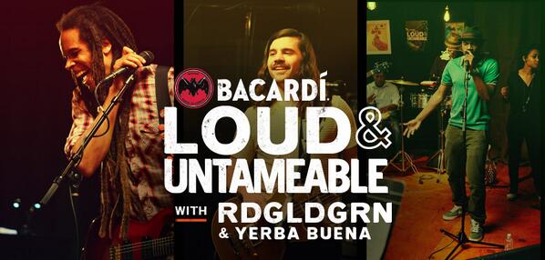 VictoryNOLA's tweet photo. “@BACARDI: .@RDGLDGRN performs Cuban-Style onBACARDÍ Loud &amp; #Untameable set. Hear the tracks: http://t.co/NzqslNZU1t http://t.co/qp5uKEZHKD”