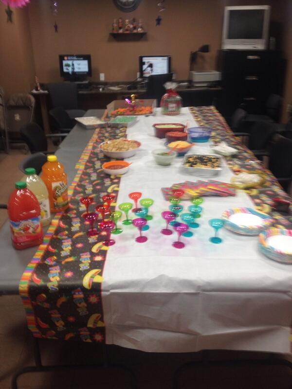 1202 is celebrating Cinco de Mayo   What a Spread!!   Great job Team!!   Thank you.