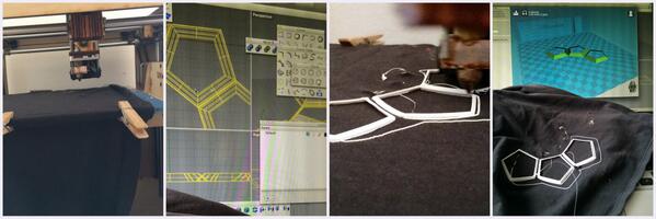 Experiment: #3DPrint onto fabrics: