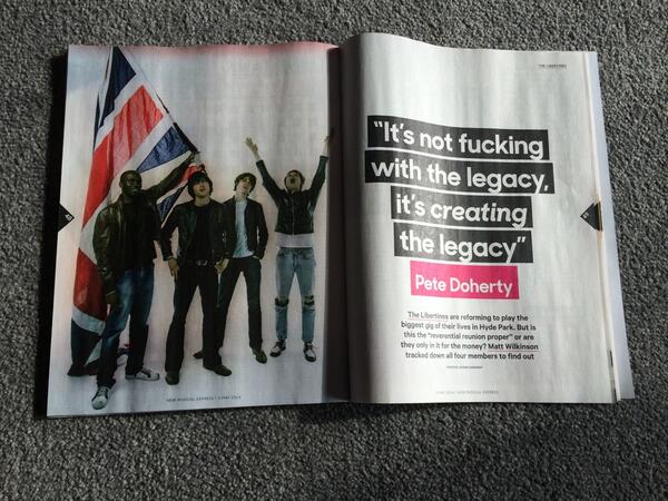 tim_tom04's tweet image. Top @libertines read in this weeks @NME even more excited for Hyde Park now #TimeForHeros