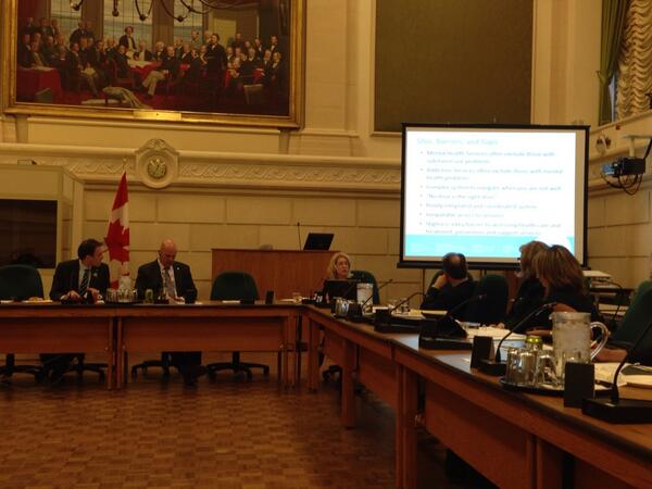 MichelPerron's tweet photo. Dr. Willows @TheRoyalMHC making a compelling presentation to MP's on substance abuse and mental health @CCSAcanada http://t.co/jBk5Y6a6Qq