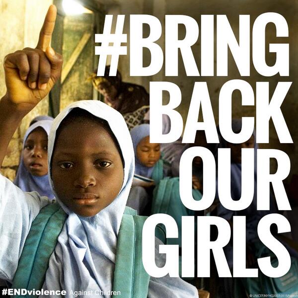 #BringBackOurGirls. We repeat call for immediate release of Nigerian school girls. RT to stand with #Nigeria!