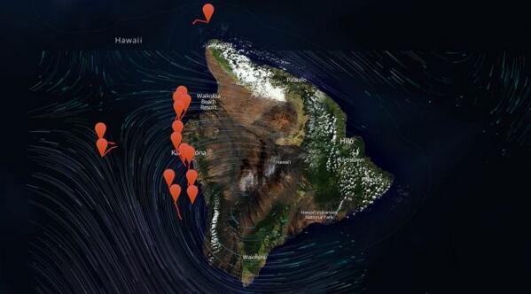 Watch as this map tracks the whales swimming around Hawaii gizmo.do/XvXHmsB