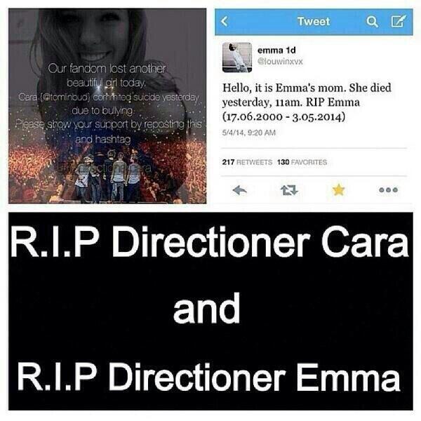 sammy_ia's tweet photo. We lost 2 members not of our fandom but of our family #RIPDirectionerCara #RIPDirectionerEmma http://t.co/uC2z3b5FAj