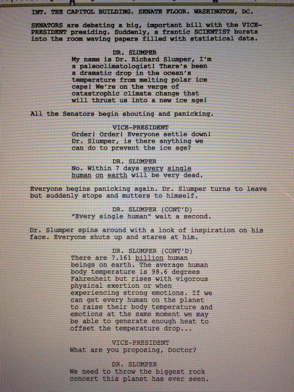 A scientist with terrible news...