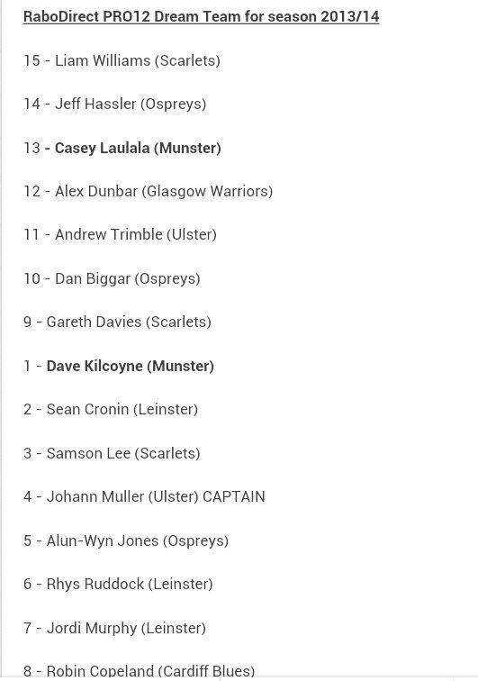 RacingRugbyFr's tweet image. Casey #Laulala dans le XV #DreamTeam de la Celtic @RaboDirectPRO12