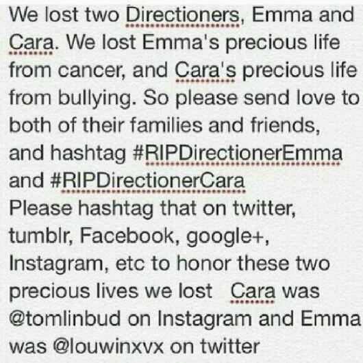 heeavensim's tweet photo. #RIPDirectionerEmma @louwinxvx
#RIPDirectionerCara @tomlinbud
Love you guys!
Pray to they family get be patientπ http://t.co/GhVY2glWPK