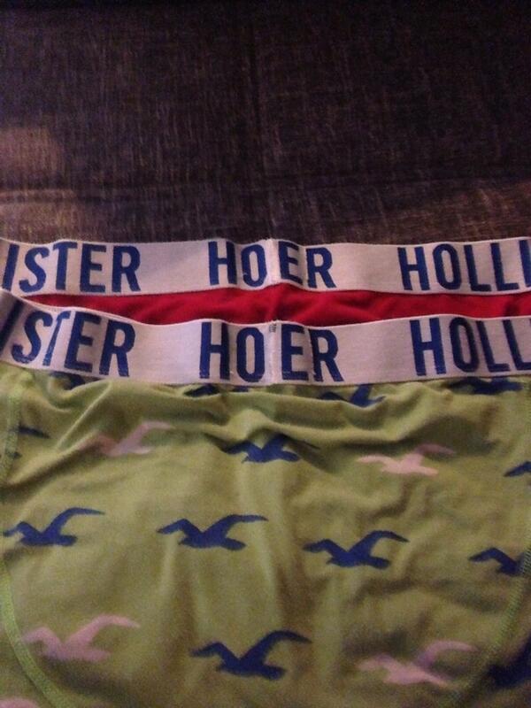 EdwinRops's tweet image. Love my @HollisterCo underwear but glad I'm not a 'sagger'... Hoer is whore in Dutch...