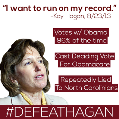 Kay Hagan-Democrats turnout plummets over 2008 primary