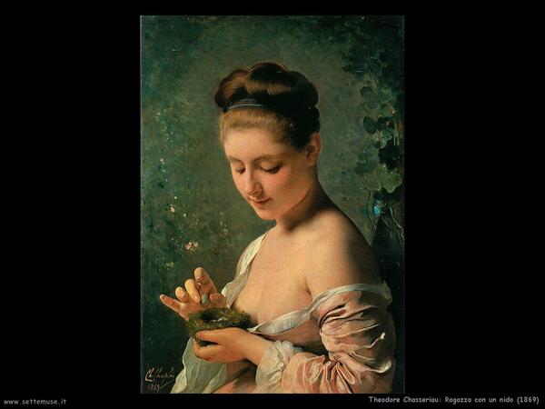 BeppeFolli's tweet photo. “@claudioborlotto: @elena_ilio Charles Chaplin  - ragazza con un nido 1869  .. buona serata Elena!!! http://t.co/NCOr4K7SD2”