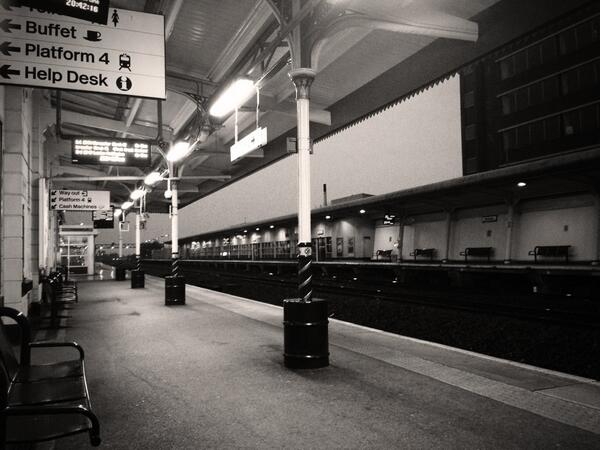 On the way to Cirencester. Feeling like it's just me at Swindon station. #creepy