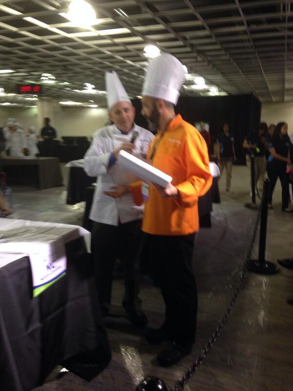 vivebene's tweet photo. Great 2 meet @nokidhungry Chef Greg Silverman who is volunteering as a judge for the #ProStartNationals2014 today http://t.co/81CryA0Zi9