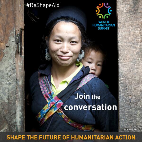 UNOCHA's tweet photo. Ban Ki-moon wants your help to #ReshapeAid. The convo starts here: http://t.co/HilElDxAll  Pls RT! http://t.co/8UWZOyQOIl