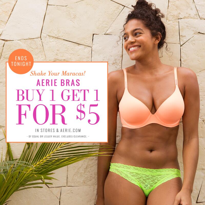 Aerie on X: Happy Cinco de Mayo! All bras are buy one, get one