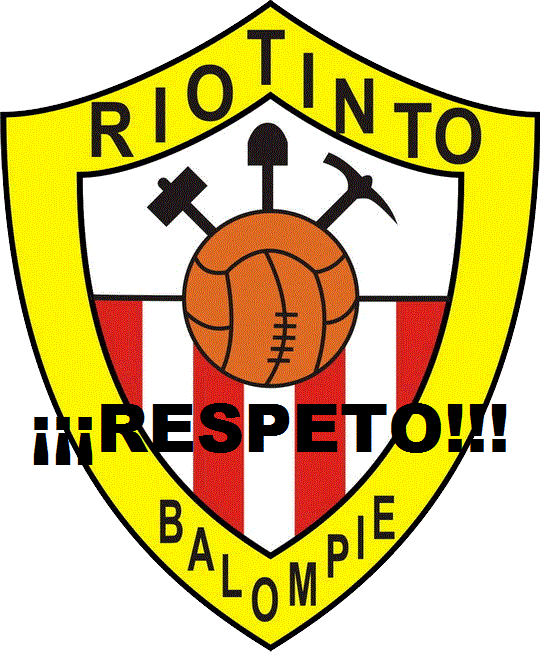 RTB_Oficial's tweet photo. Basta ya de desprestigiar la imagen del Riotinto Balompié!! Pedimos #RESPETO para un sentimiento, escudo y equipo. http://t.co/wX23aNAIw2