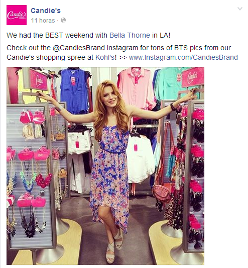 bellafans96's tweet photo. @bellathorne my idol in Facebook @candiesbrand in publice awww baby fans number one Bellarina 100% http://t.co/BsHfSEOrUQ