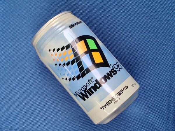 The Microsoft Collectors Club] Microsoft Windows 95 Beer. 1995年11