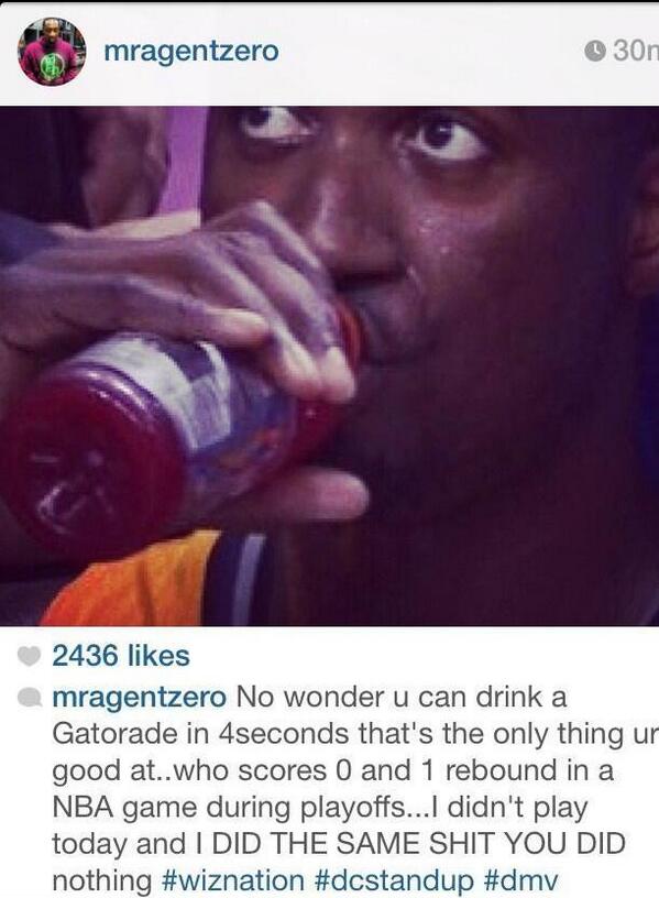 NBAFans247's tweet photo. Lmao Gilbert Arenas took a shot at Hibbert.. http://t.co/r7MfAIpTKC