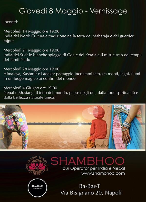 babarkitchenbar's tweet photo. #savethedate @babarkitchenbar e @shambhoo_india presentano "Viaggio tra i colori dell'India". Ecco gli incontri: http://t.co/R5zQw9qTDQ