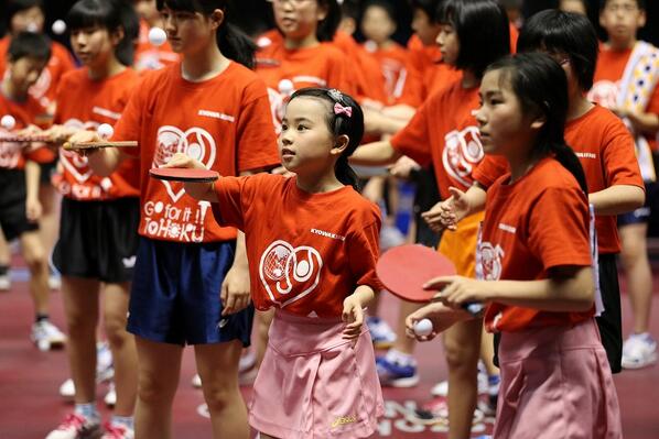 #JA全農 #世界卓球 #TTokyo2014！ 5月5日 #こどもの日 には #東京体育館にて「卓球でスマイル！夢に向かって。」と銘打ったイベントを開催、沢山の笑顔に出会いました。facebook.com/JapanTable2014
