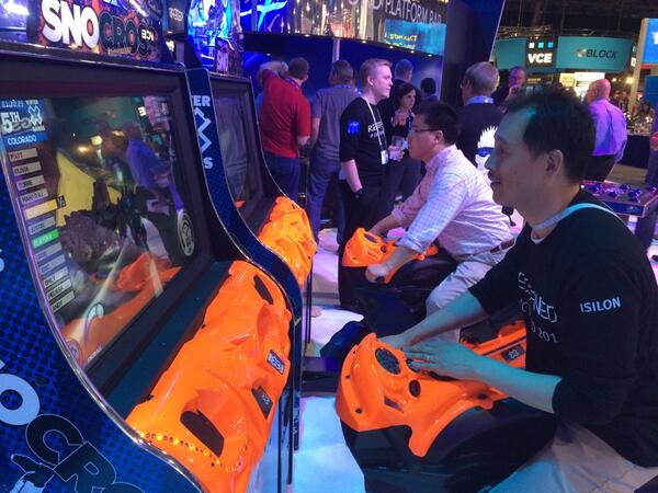 sureshcs's tweet image. M@mleison having fun at the #emcisilon booth @EMCworld