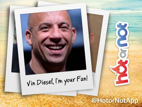 madgalyleiva's tweet photo. I and 65444 other people have rated Vin Diesel Hot! http://t.co/SF0PJKx7wb http://t.co/nBfpFe69X3