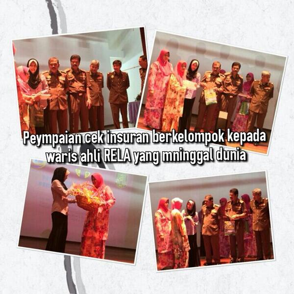 RELA_Johor's tweet photo. Penyampaian cek insuran berkelompok kepada waris ahli RELA yang mninggal dunia. @KP_RELA @relamalaysia @zainijamari http://t.co/RObe0YIMqp