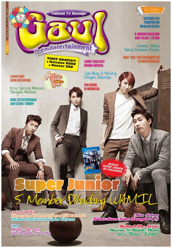tab_gaul's tweet photo. Cover di #GAUL17 ada Super Junior! http://t.co/yt2wwdFyVn
