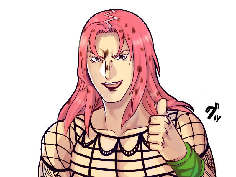 ラリアット 勉強に疲れたからディアボロの応援イラスト描いた Http T Co Ggwtystxc5 Twitter