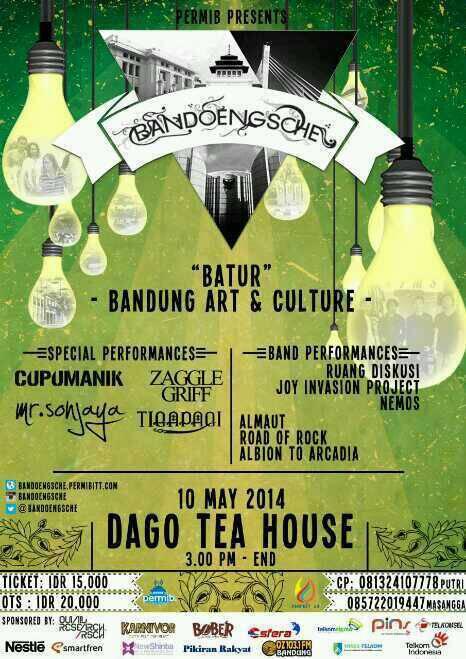 BANDOENGSCHE's tweet photo. BANDOENGSCHE 2014 | 10 Mei 2014 | at Dago Tea House | @CUPUMANIKband @tigapagi @Zagglegriff @MrSonjaya dll http://t.co/HCh9woqhZJ