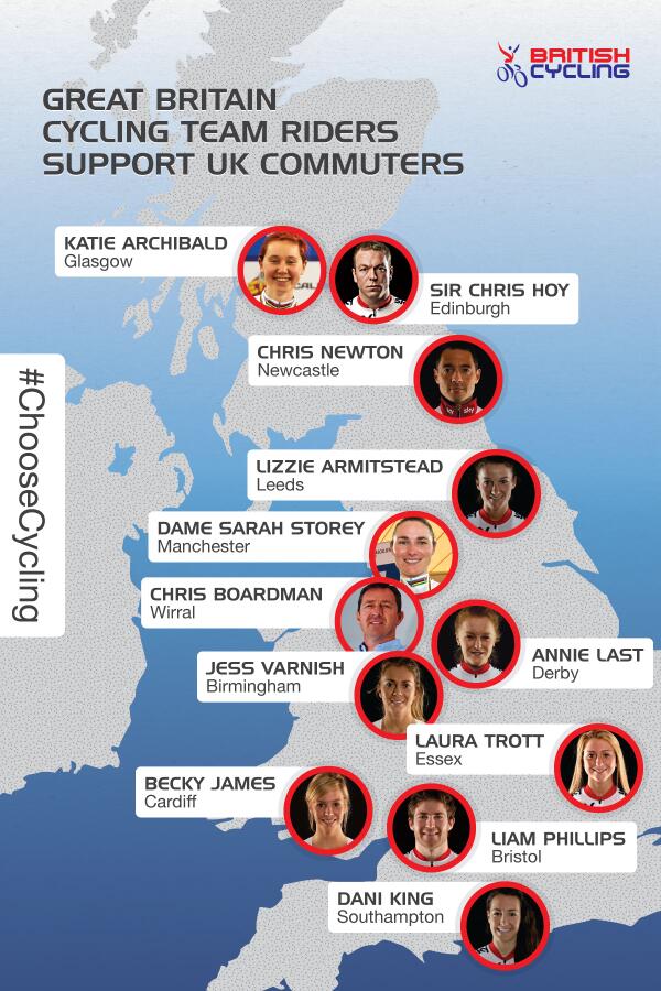 British Cycling’s most famous commuters have called upon local councils to #ChooseCycling po.st/BKJuMh