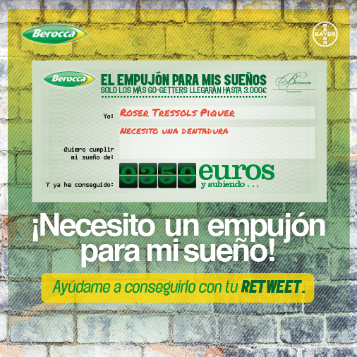 roserkike's tweet photo. ¿Quieres ayudarme a cumplir mi sueño? Necesito tu RT para ganar el #EmpujonBerocca. http://t.co/ySMNpG53rS http://t.co/VJfe0ov04i