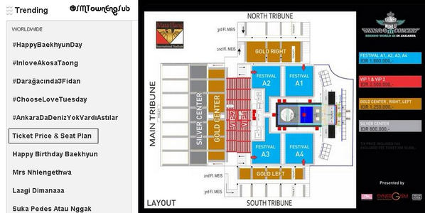 KoreanFlavour's tweet photo. SHINee World Concert III in Jakarta “Ticket Price &amp; Seat Plan” are trending Worldwide! by: smtownengsub http://t.co/g4AYsWX3Zq