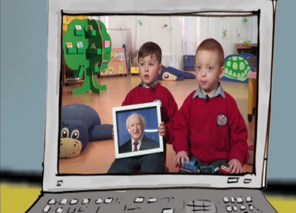 Do Irish School Children recognise President Higgins? Find out in a very funny video here youtu.be/h6D1BXvmeFs