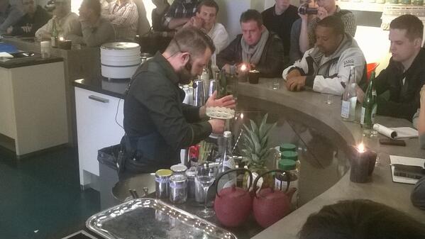 De eerste Cocktail van de Masterclass, Pisco  #Peru #Verstegen #Adria