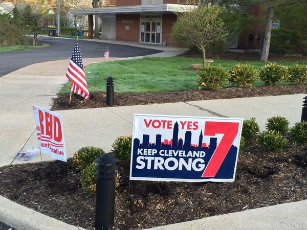 CLE_Nate's tweet photo. When you go to the polls in Cuyahoga County please vote #YesOn7 &amp; #keepCLEstrong http://t.co/yLCFmQzmyb