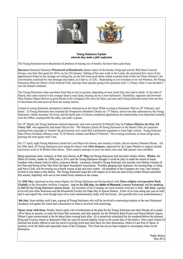 Young Stationers tweet media