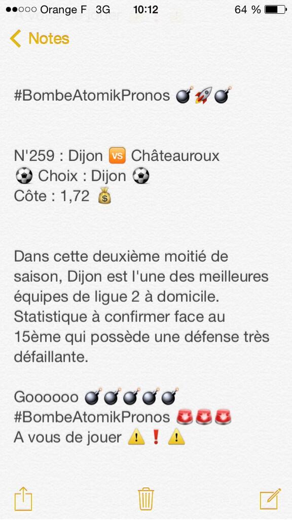 ATOMIK_PRONOS's tweet image. Voila la #BombeAtomikPronos ❗️❗️ Maximum de #RT pour ce premier jour 💰💰💰🚀🚀🚀💣💣💣💶💶💶⚠️⚠️⚠️ #ParionsSport