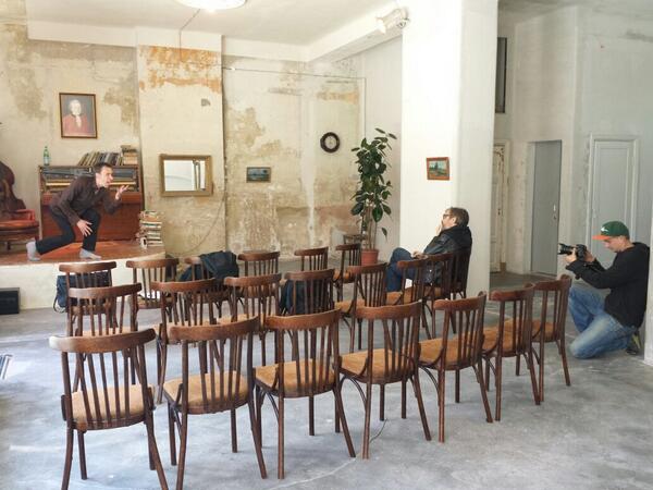 <a href="/CafeAntikvariat/">Cafe Antikvariāts</a> uz #KONTRABASS mēģinājumu ciemos atbraukuši @lnt_lv #ĢirtsLukevics #LeonsLeščinskis