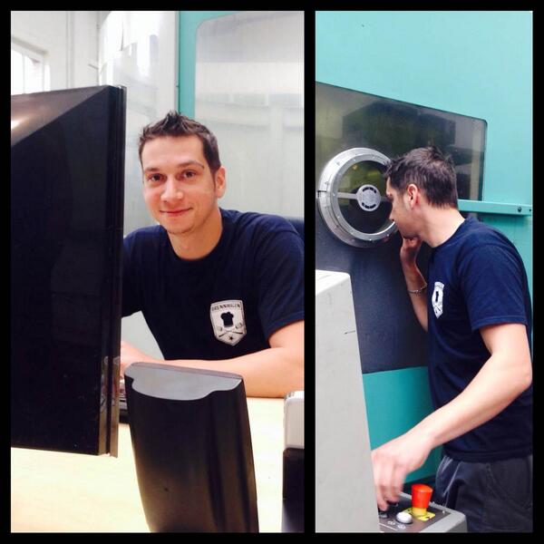 Meet the #Brennwagen team: Sebastian controls the automated #CNC tools that produce our #Bespoke #Grill parts