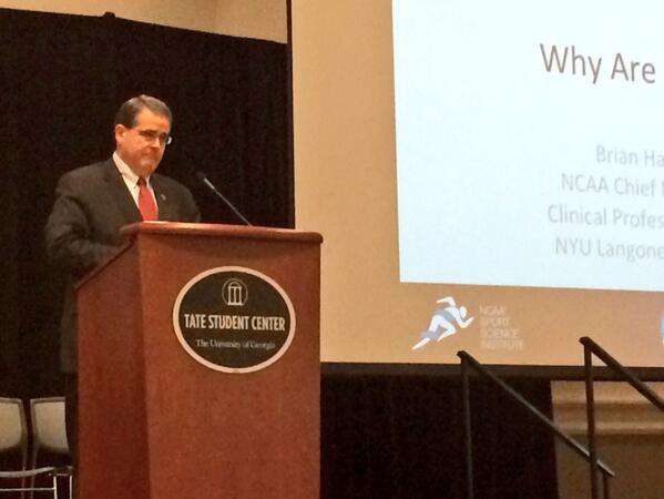 RVReiff's tweet image. UGA President Jere Morehead addresses @NCAA Sports Medicine Best Practices #HighLevelSupport