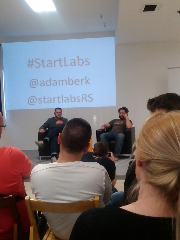 plusdo_app's tweet image. Mix crazy with science, says @adamberk at his #StartLabs Belgrade talk