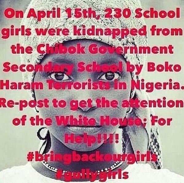 AriadneArtiles's tweet photo. PLEASE HELP! #BringOurGirlsBack http://t.co/nEc6mjmq87