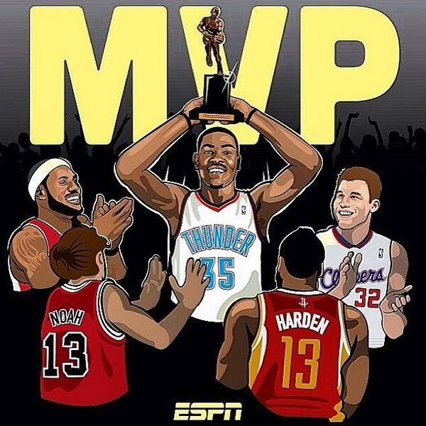 SneakHeat's tweet image. Kevin Durant, your 2014 NBA MVP!